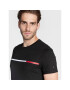 Tommy Hilfiger Тишърт Two Tone MW0MW27912 Черен Slim Fit - Pepit.bg