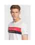 Tommy Hilfiger Тишърт Two Tone MW0MW28222 Бял Slim Fit - Pepit.bg