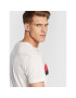 Tommy Hilfiger Тишърт Two Tone MW0MW28222 Бял Slim Fit - Pepit.bg