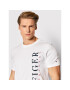 Tommy Hilfiger Тишърт Vertical Logo MW0MW22164 Бял Regular Fit - Pepit.bg