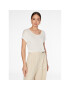 Tommy Hilfiger Тишърт WW0WW37878 Екрю Regular Fit - Pepit.bg