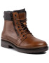 Tommy Hilfiger Туристически oбувки Textured Leather Mix Boot FM0FM02418 Кафяв - Pepit.bg