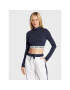 Tommy Jeans Блуза Crop Logo DW0DW13495 Тъмносин Regular Fit - Pepit.bg