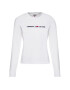 Tommy Jeans Блуза Tjw Clean Linear Logo DW0DW07418 Бял Regular Fit - Pepit.bg