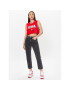 Tommy Jeans Блуза USA Basketball DW0DW15304 Червен Cropped Fit - Pepit.bg