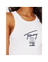 Tommy Jeans Боди Modern Signature DW0DW12608 Бял Regular Fit - Pepit.bg