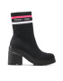 Tommy Jeans Боти Knitted Boot EN0EN02061 Черен - Pepit.bg