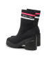 Tommy Jeans Боти Knitted Boot EN0EN02061 Черен - Pepit.bg