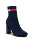 Tommy Jeans Боти Sock Heeled Boot EN0EN00703 Тъмносин - Pepit.bg