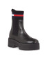 Tommy Jeans Боти тип челси Tjw Flatform Chelsea Sock EN0EN02301 Черен - Pepit.bg