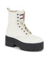 Tommy Jeans Боти Tjw Boot Zip Up EN0EN02305 Бял - Pepit.bg