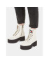 Tommy Jeans Боти Tjw Boot Zip Up EN0EN02305 Бял - Pepit.bg