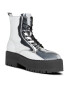 Tommy Jeans Боти Tjw Flatform Zip Up Metallic EN0EN02403 Сив - Pepit.bg