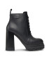 Tommy Jeans Боти Tjw High Heel Lace Up Boot EN0EN02408 Черен - Pepit.bg