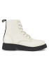 Tommy Jeans Боти Tjw Lace Up Flat Boot EN0EN02310 Екрю - Pepit.bg