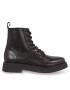 Tommy Jeans Боти Tjw Lace Up Flat Boot EN0EN02310 Черен - Pepit.bg