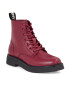 Tommy Jeans Боти Tjw Lace Up Flat Boot EN0EN02310 Червен - Pepit.bg