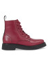 Tommy Jeans Боти Tjw Lace Up Flat Boot EN0EN02310 Червен - Pepit.bg