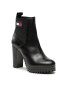 Tommy Jeans Боти Tjw New Ess High Heel Boot EN0EN02439 Черен - Pepit.bg