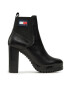 Tommy Jeans Боти Tjw New Ess High Heel Boot EN0EN02439 Черен - Pepit.bg