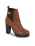 Tommy Jeans Боти Tjw New Ess High Heel Boot EN0EN02439 Кафяв - Pepit.bg