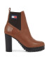 Tommy Jeans Боти Tjw New Ess High Heel Boot EN0EN02439 Кафяв - Pepit.bg