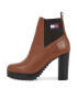 Tommy Jeans Боти Tjw New Ess High Heel Boot EN0EN02439 Кафяв - Pepit.bg