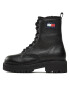 Tommy Jeans Боти Tjw Urban Boot Tumbled Ltr Wl EN0EN02317 Черен - Pepit.bg