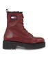 Tommy Jeans Боти Tjw Urban Boot Tumbled Ltr Wl EN0EN02317 Червен - Pepit.bg