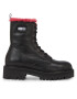 Tommy Jeans Боти Tjw W Urban Boot Smooth Ltr Wl EN0EN02402 Черен - Pepit.bg