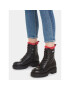 Tommy Jeans Боти Tjw W Urban Boot Smooth Ltr Wl EN0EN02402 Черен - Pepit.bg