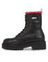 Tommy Jeans Боти Tjw W Urban Boot Smooth Ltr Wl EN0EN02402 Черен - Pepit.bg