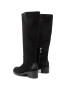 Tommy Jeans Ботуши Pin Logo Long Biker Boot EN0EN00676 Черен - Pepit.bg