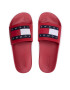 Tommy Jeans Чехли Mens Flag Pool Slide EM0EM01021 Червен - Pepit.bg