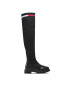 Tommy Jeans Чизми Knit Overknee Boot EN0EN01830 Черен - Pepit.bg