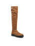 Tommy Jeans Чизми Warmlined Long Boot EN0EN01994 Кафяв - Pepit.bg