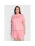 Tommy Jeans Curve Тишърт Essential DW0DW12996 Розов Regular Fit - Pepit.bg