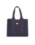 Tommy Jeans Дамска чанта Tjm Summer Vacation Tote Denim AW0AW14969 Тъмносин - Pepit.bg