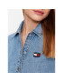 Tommy Jeans Дънкова рокля Badge DW0DW15892 Син Regular Fit - Pepit.bg