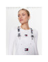 Tommy Jeans Дънкова рокля Dungaree DW0DW15632 Бял Regular Fit - Pepit.bg