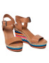 Tommy Jeans Еспадрили Colored Laces High Wedge EN0EN01439 Кафяв - Pepit.bg