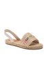 Tommy Jeans Еспадрили Rainbow Branding Flat Sandal EN0EN01324 Бежов - Pepit.bg