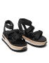 Tommy Jeans Еспадрили Rope Cleated Sandal EN0EN01804 Черен - Pepit.bg