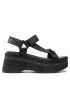 Tommy Jeans Еспадрили Wedge Sandal EN0EN01810 Черен - Pepit.bg