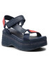 Tommy Jeans Еспадрили Wedge Sandal EN0EN01810 Тъмносин - Pepit.bg