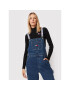 Tommy Jeans Гащеризон с презрамки Tjw Denim Dungaree DW0DW13411 Тъмносин Relaxed Fit - Pepit.bg