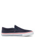 Tommy Jeans Гуменки Textile Slip On EM0EM00002 Тъмносин - Pepit.bg