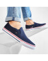 Tommy Jeans Гуменки Textile Slip On EM0EM00002 Тъмносин - Pepit.bg