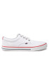 Tommy Jeans Гуменки Textile Sneaker EM0EM00001 Бял - Pepit.bg