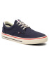 Tommy Jeans Гуменки Textile Sneaker EM0EM00001 Тъмносин - Pepit.bg